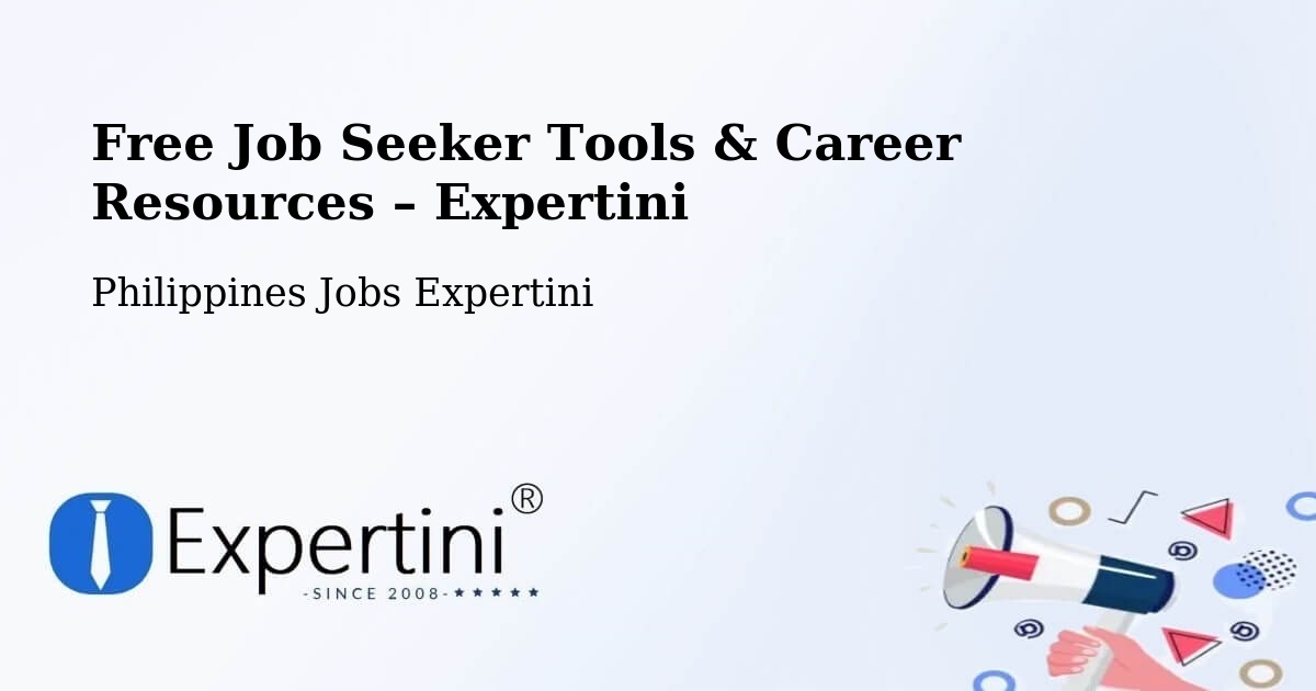 Free Job Seeker Tools & Career Resources – Del Carmen - Del Carmen, Philippines Jobs Expertini