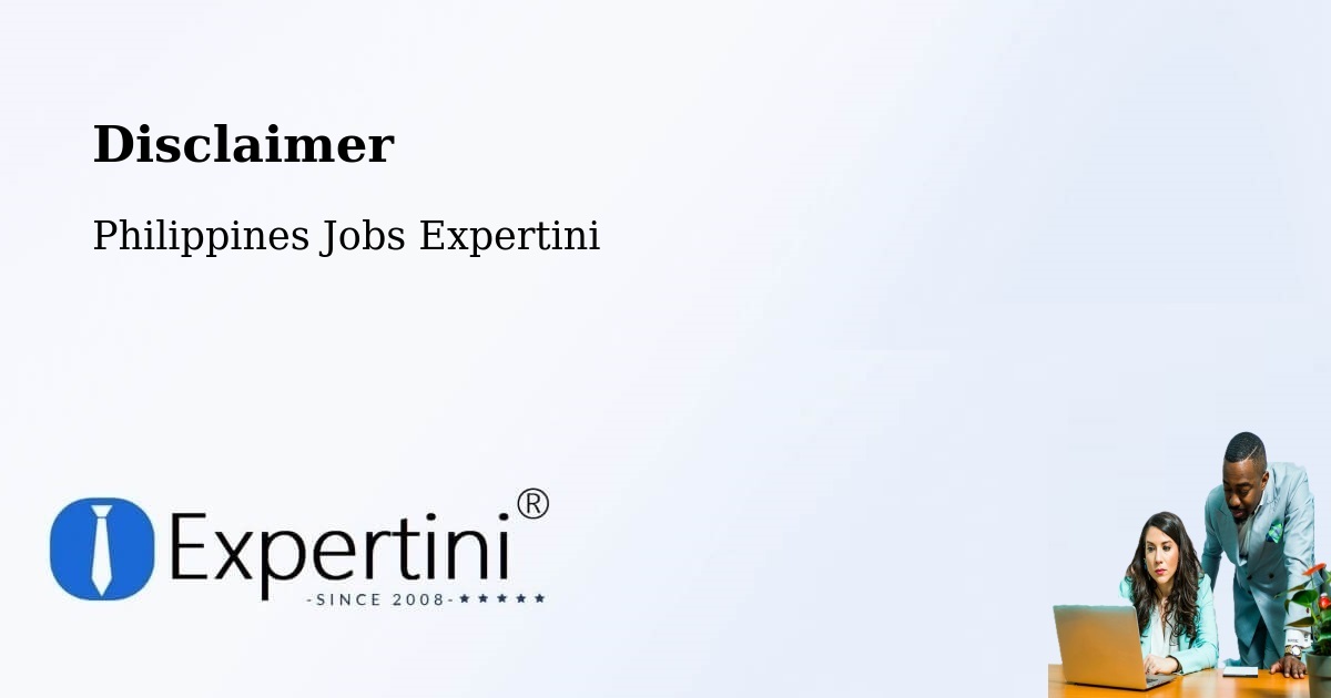 Disclaimer – Del Carmen - Philippines Jobs Expertini