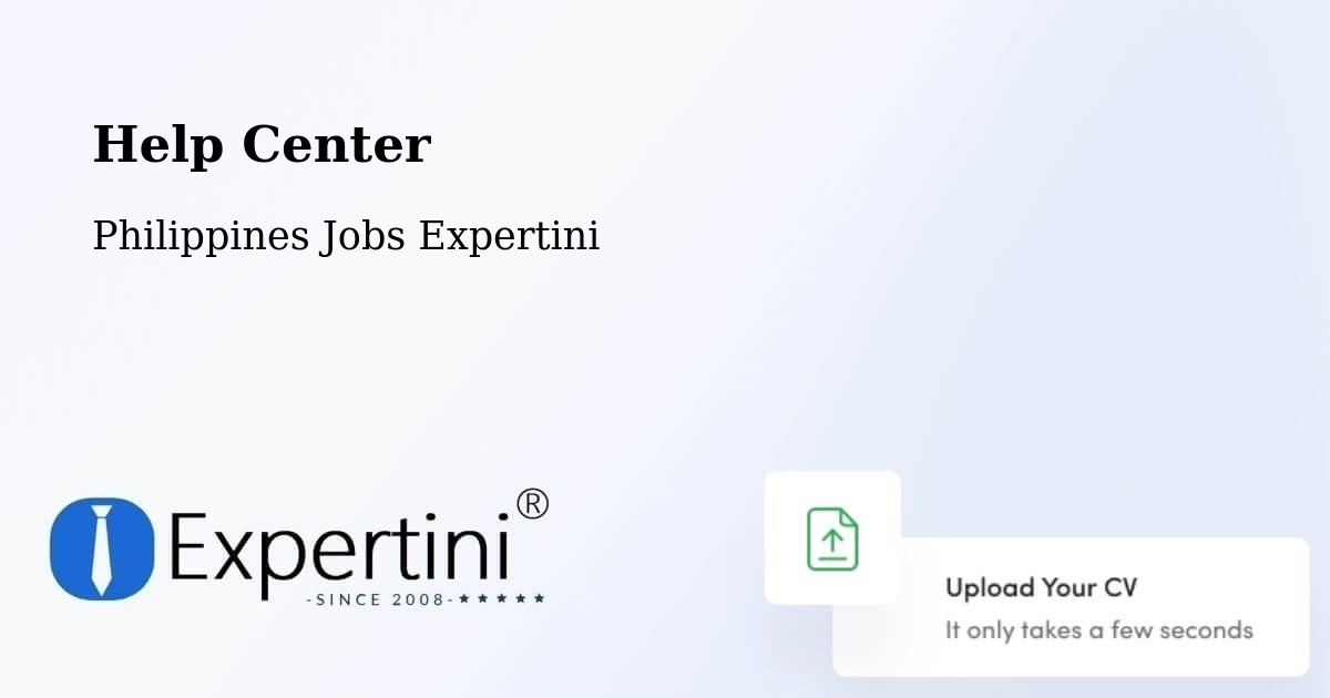 Help Center – Del Carmen - Philippines Jobs Expertini